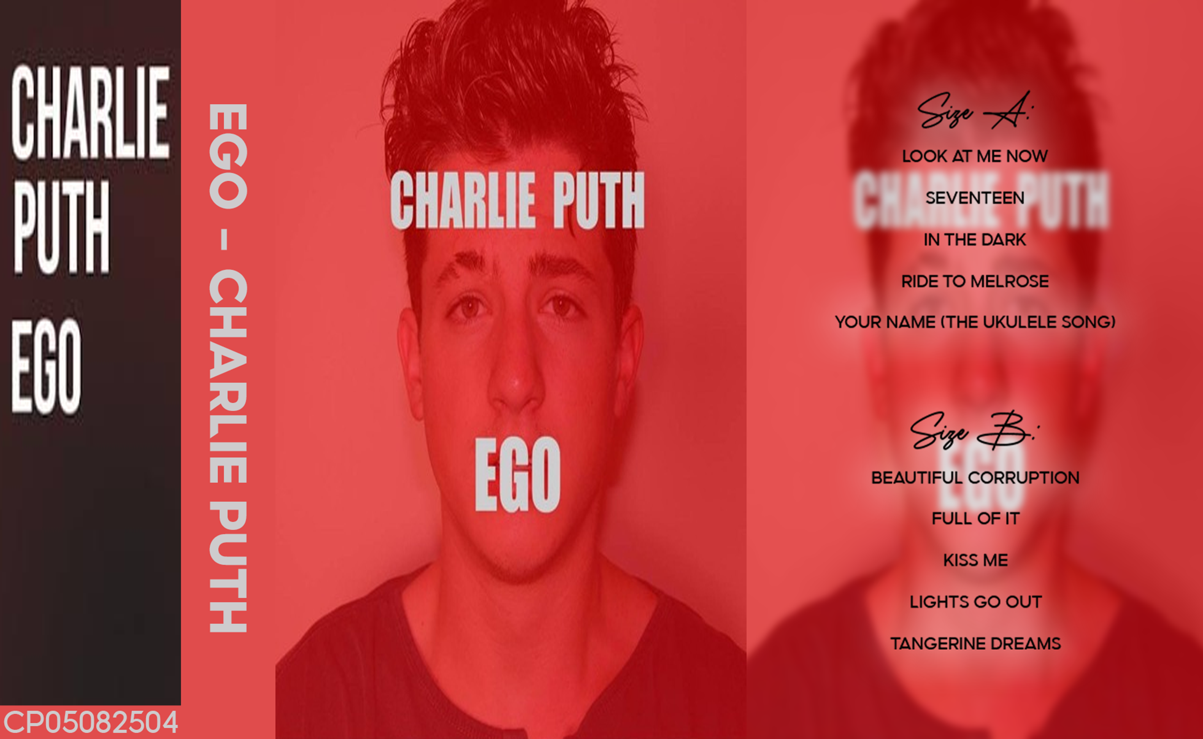 Charlie Puth – Ego Fanmade Analog Cassette Tape | Pop Album Collectible | Contemporary Pop & R&B Sound | Retro Music Gift