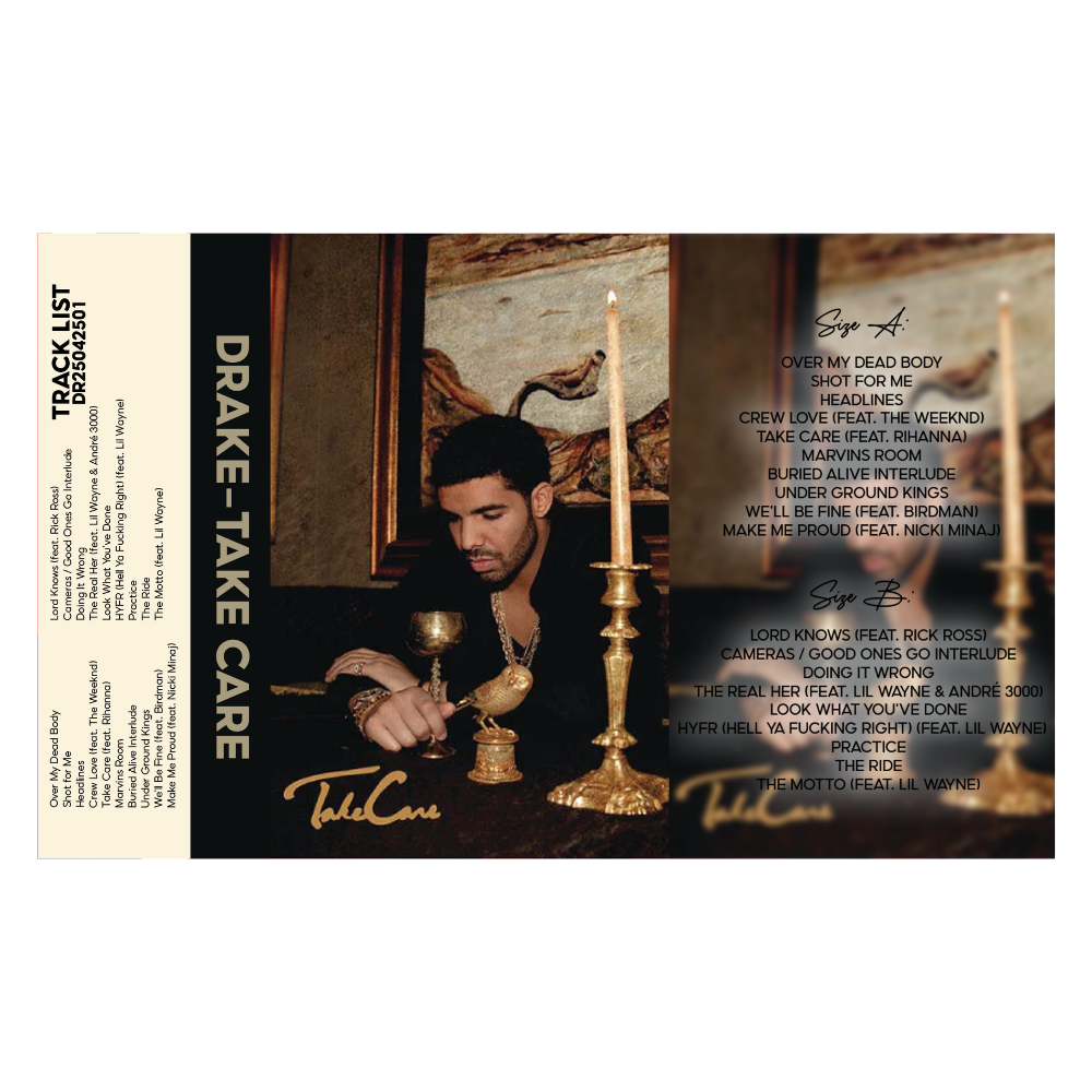 Drake Cassette Tape Collection – 5 Classic Albums | Take Care, Nothing Was The Same, Views, Scorpion, IYRTITL