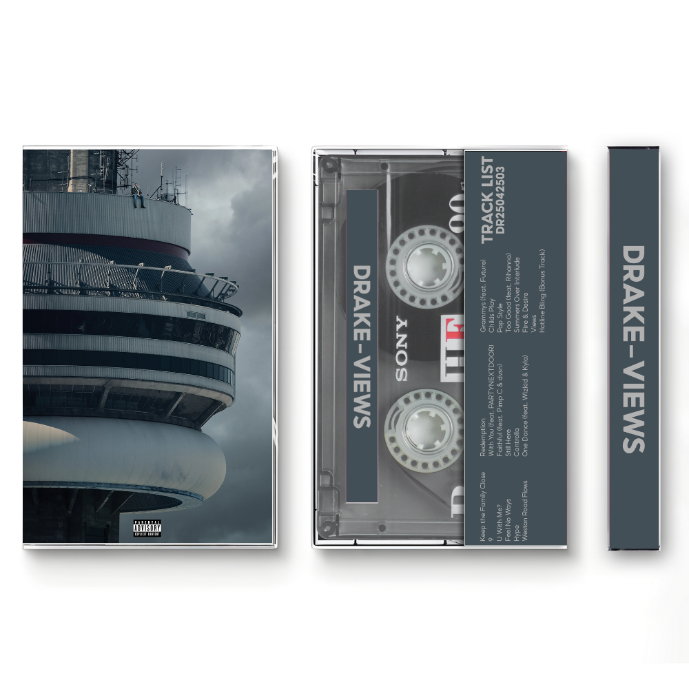 Drake Cassette Tape Collection – 5 Classic Albums | Take Care, Nothing Was The Same, Views, Scorpion, IYRTITL