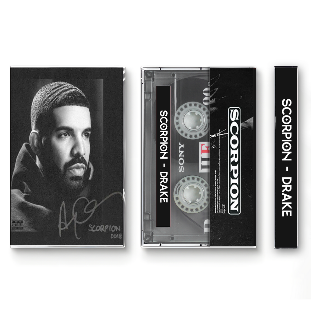 Drake Cassette Tape Collection – 5 Classic Albums | Take Care, Nothing Was The Same, Views, Scorpion, IYRTITL