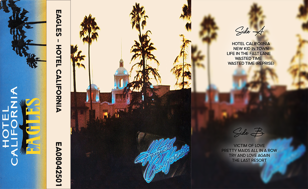 Eagles – Hotel California | Classic Rock Analog Cassette | Retro Music Collectible