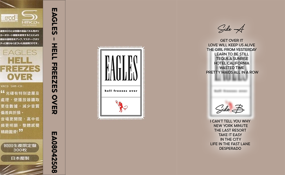 Eagles – Hell Freezes Over | Live Classic Rock Analog Cassette | Retro Music Collectible