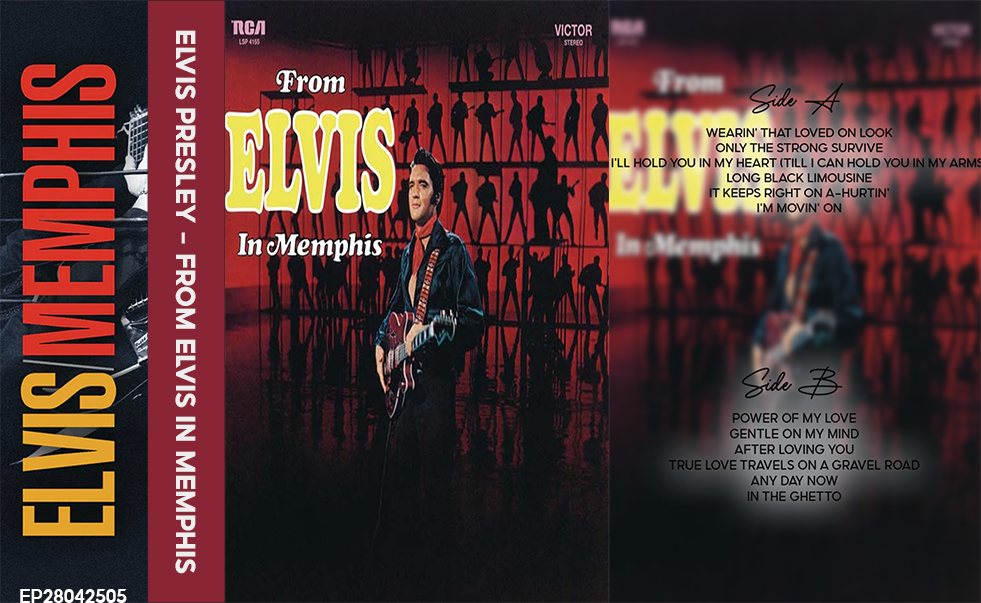 Elvis Presley – From Elvis in Memphis (1969) Fanmade Cassette Tape | Soul / Rock / Country Analog Cassette | Retro Vintage Cassette Collector Edition