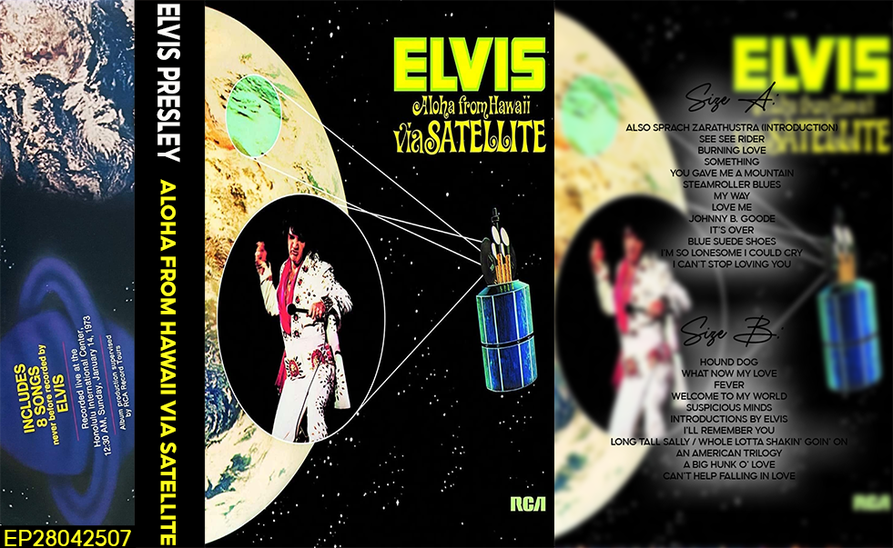 Elvis Presley – Aloha from Hawaii via Satellite (1973) Fanmade Cassette Tape | Rock & Roll / Pop / Live Analog Cassette | Retro Vintage Cassette Collector Edition