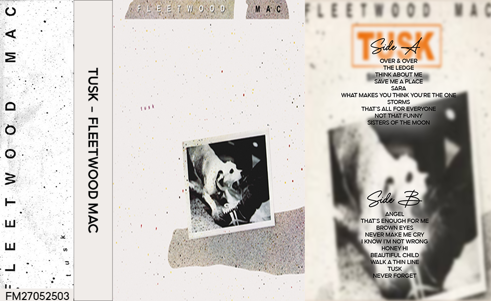 Fleetwood Mac – Tusk Fanmade Analog Cassette Tape | 1979 Classic Rock Album | Retro Cassette Collectible