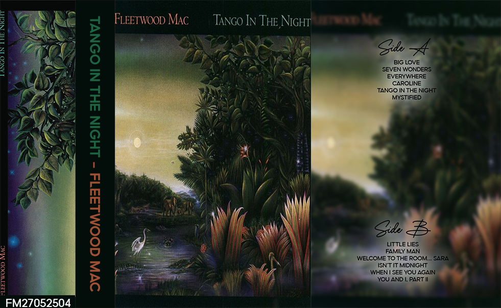 Fleetwood Mac – Tango in the Night Fanmade Analog Cassette Tape | 1987 Classic Pop Rock Album | Retro Cassette Collectible