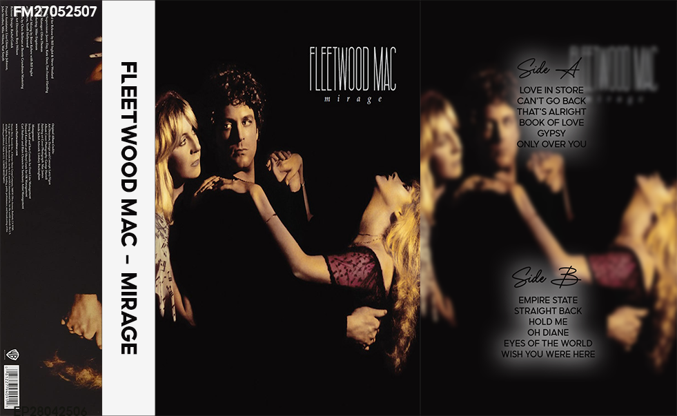 Fleetwood Mac – Mirage Fanmade Analog Cassette Tape | 1982 Classic Pop Rock Album | Retro Cassette Collectible