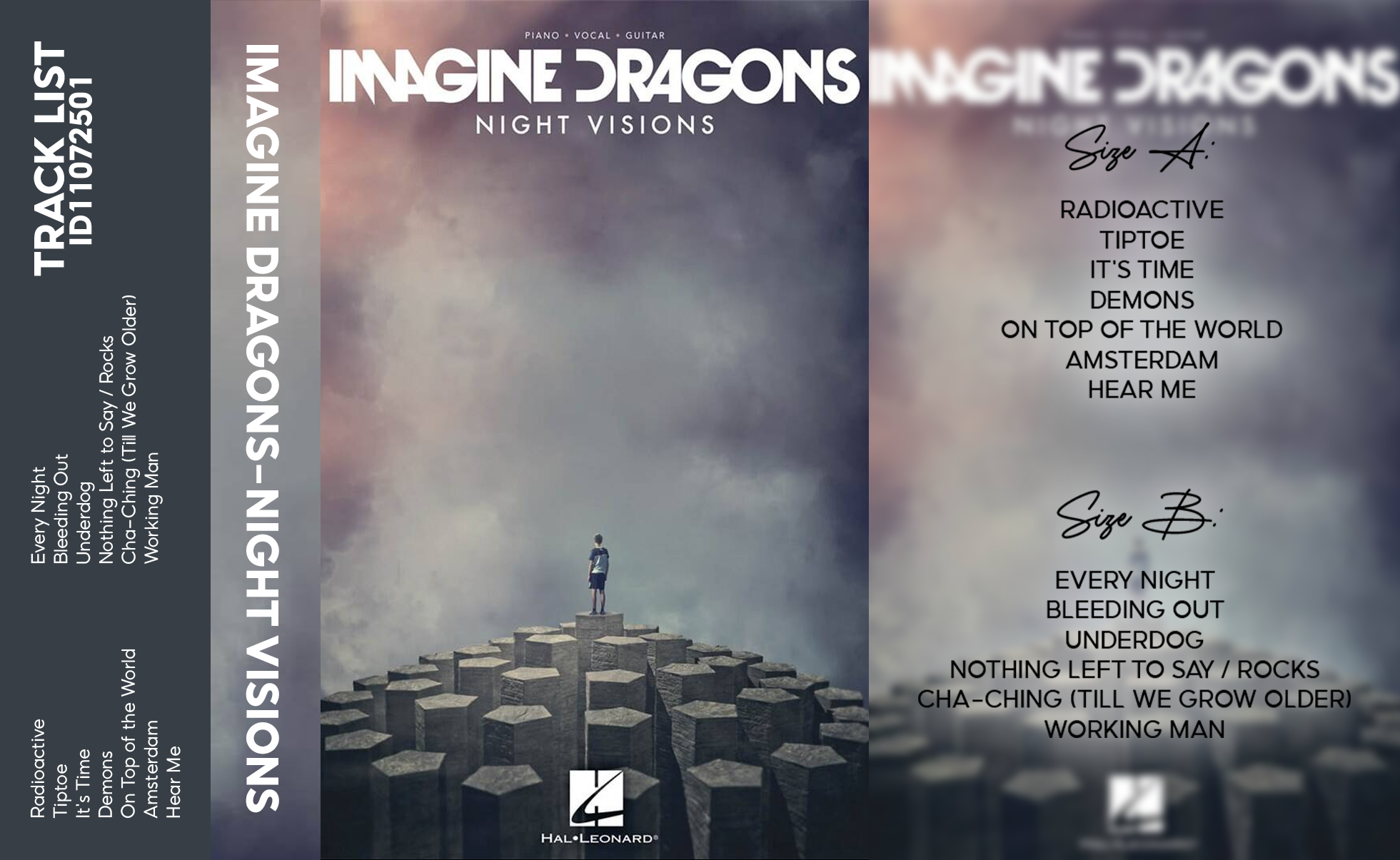 Imagine Dragons – Night Visions Fanmade Analog Cassette Tape | Alternative Rock Indie Pop Collectible