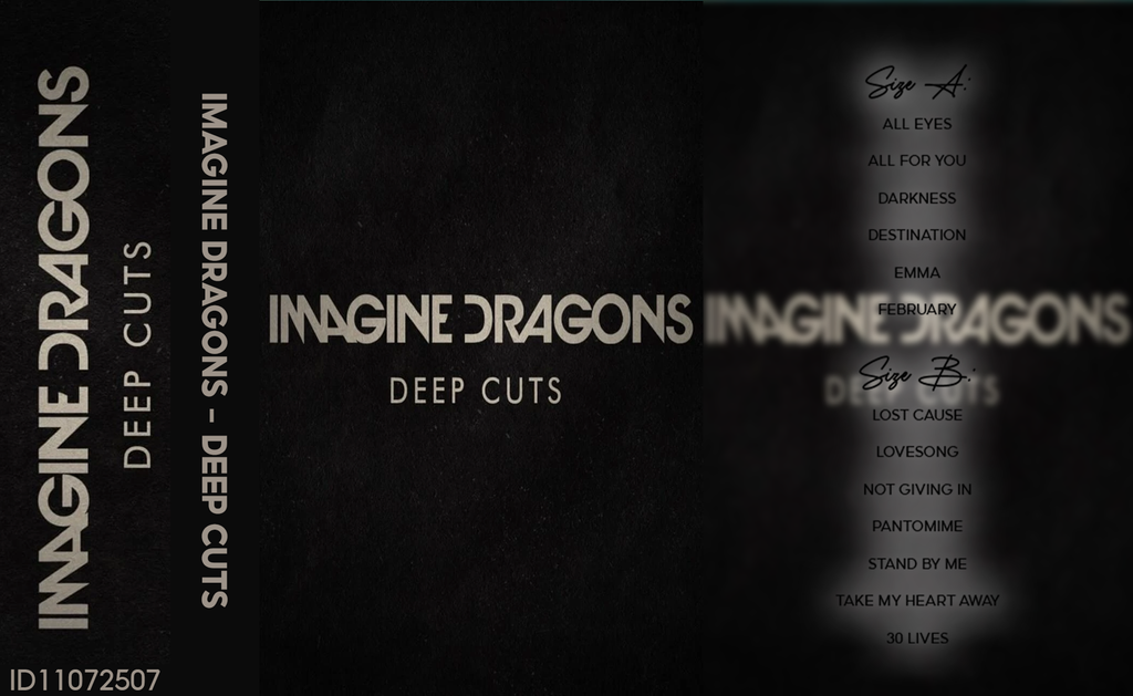 Imagine Dragons – Deep Cuts Fanmade Analog Cassette Tape | Alternative Pop Rock Collectible | Rare Tracks Collection | Retro Music Gift