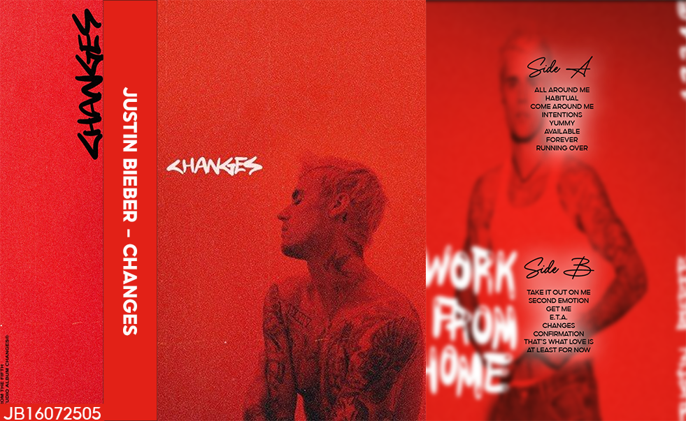 Justin Bieber – Changes Fanmade Analog Cassette Tape | Pop R&B Album Collectible | Contemporary R&B Release | Retro Music Gift