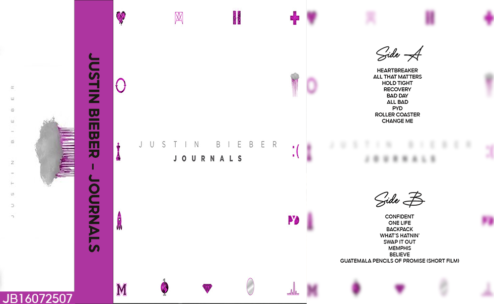 Justin Bieber – Journals Fanmade Analog Cassette Tape | R&B Pop Collection Collectible | Digital Era Release | Retro Music Gift