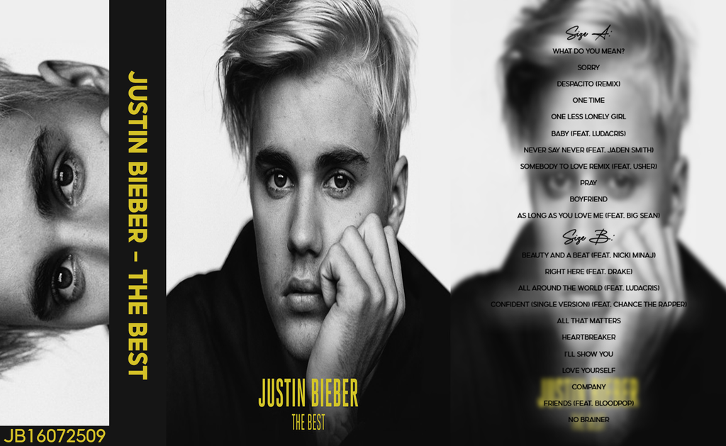 Justin Bieber – The Best Fanmade Analog Cassette Tape | Pop R&B Greatest Hits Collectible | Best Of Compilation | Retro Music Gift