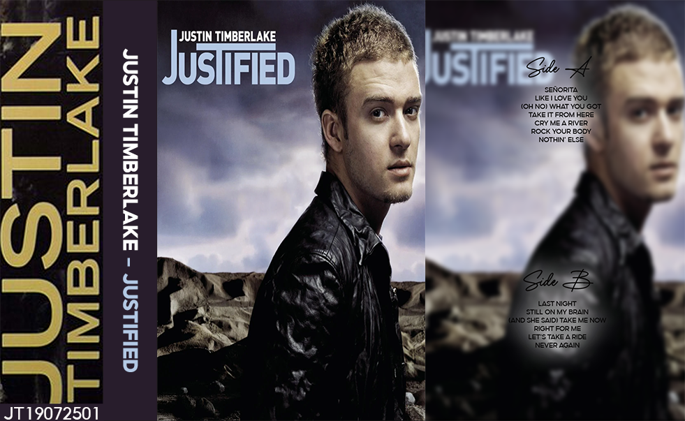 Justin Timberlake – Justified Fanmade Analog Cassette Tape | Pop R&B Album Collectible | 2000s Pop Classic | Retro Music Gift