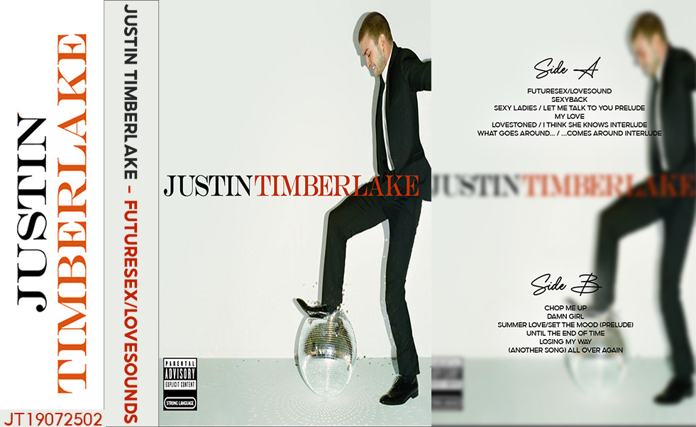 Justin Timberlake – FutureSex/LoveSounds Fanmade Analog Cassette Tape | Pop R&B Electro Album Collectible | 2000s Pop Classic | Retro Music Gift