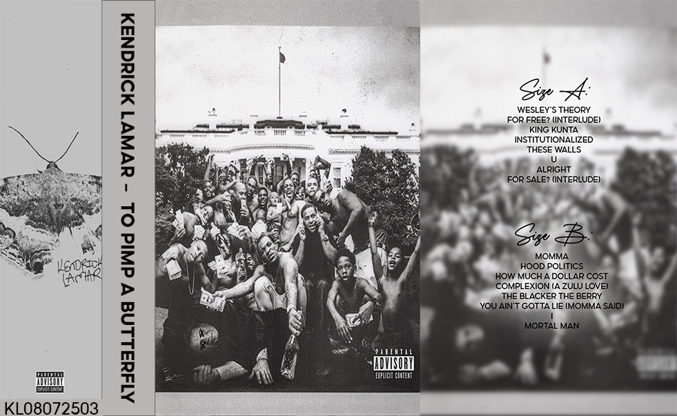 Kendrick Lamar – To Pimp a Butterfly Fanmade Analog Cassette Tape | Hip Hop Jazz Rap Album Collectible | Classic Rap Release | Retro Music Gift