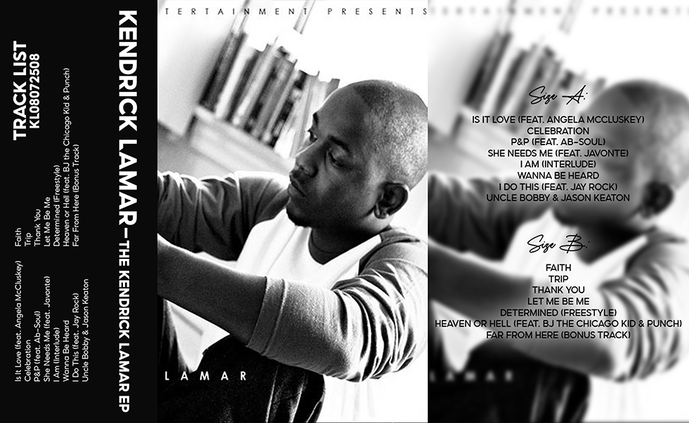 Kendrick Lamar – The Kendrick Lamar EP Fanmade Analog Cassette Tape | Hip Hop Rap EP Collectible | Early Era Release | Retro Music Gift