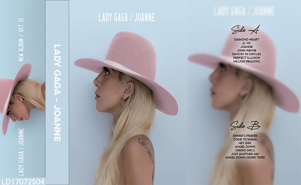 Lady Gaga – Joanne Fanmade Analog Cassette Tape | Pop Country Album Collectible | Acoustic Pop Release | Retro Music Gift