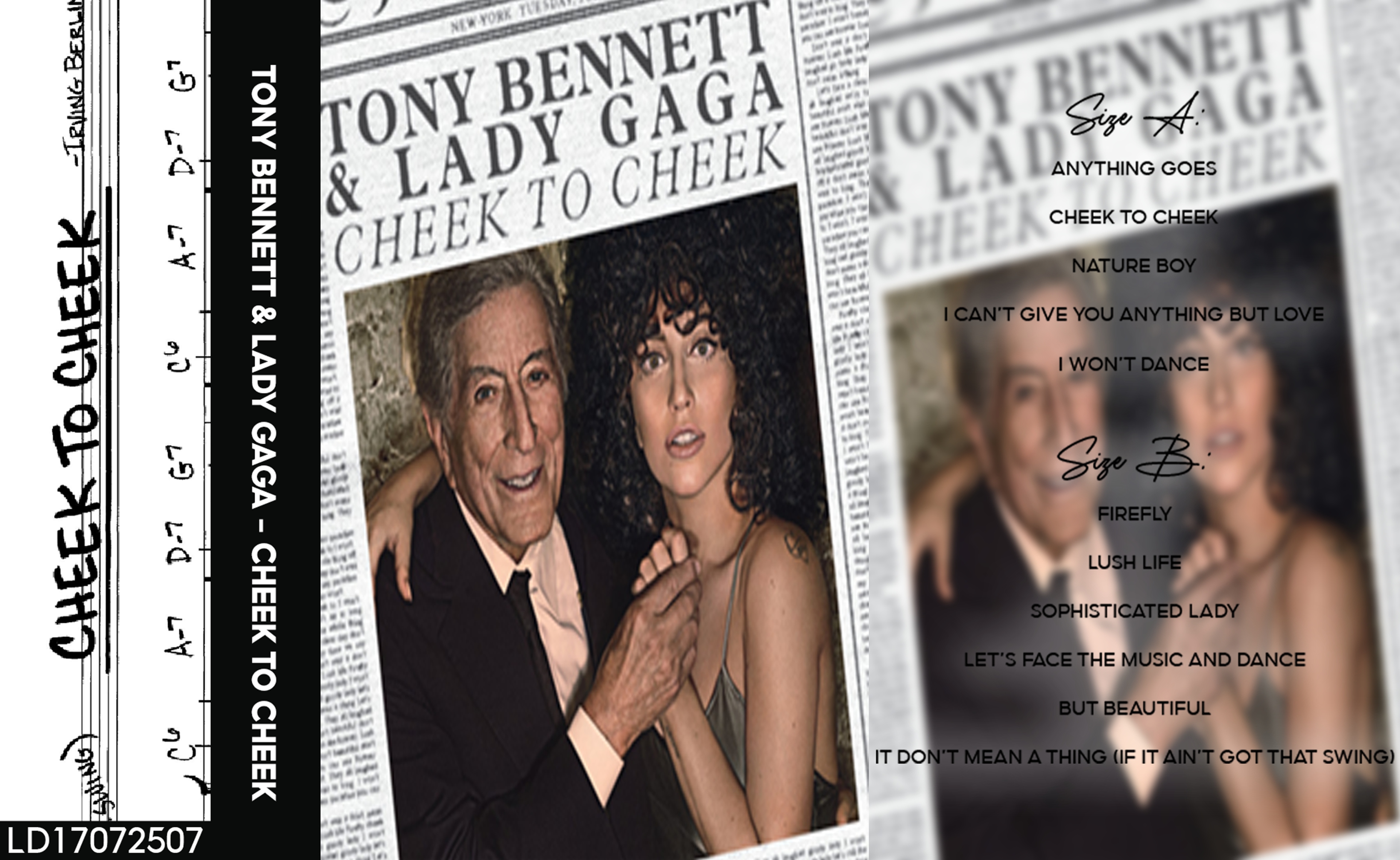 Lady Gaga & Tony Bennett – Cheek to Cheek Fanmade Analog Cassette Tape | Jazz Vocal Album Collectible | Classic Standards Release | Retro Music Gift