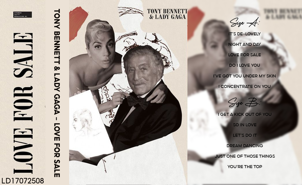 Lady Gaga & Tony Bennett – Love for Sale Fanmade Analog Cassette Tape | Jazz Vocal Album Collectible | Cole Porter Classics | Retro Music Gift