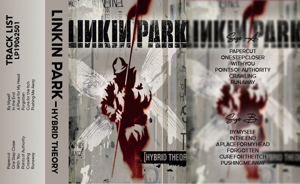 Linkin Park – Hybrid Theory Fanmade Analog Cassette Tape| Nu Metal Alternative Rock 2000s Collectible