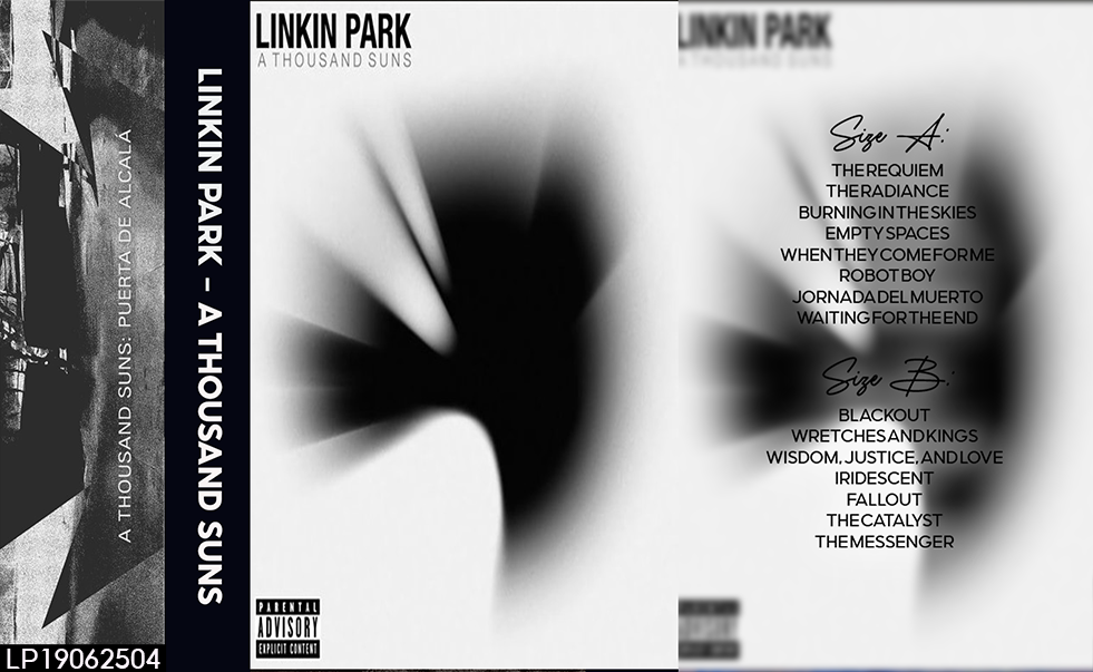 Linkin Park – A Thousand Suns Fanmade Analog Cassette Tape| Alternative Electronic Rock Collectible