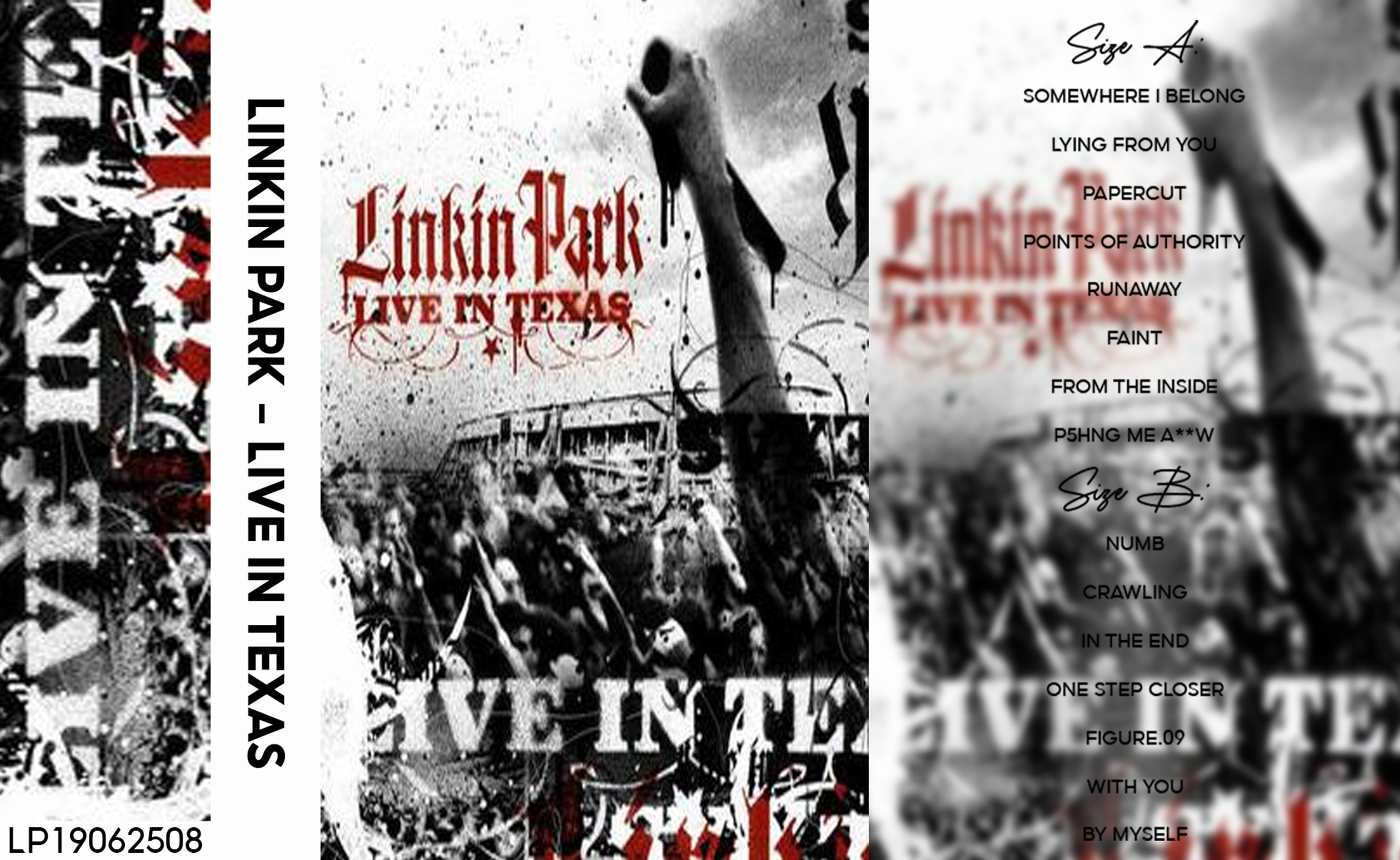 Linkin Park – Live in Texas Fanmade Analog Cassette Tape| Live Album Nu Metal Alternative Rock Collectible