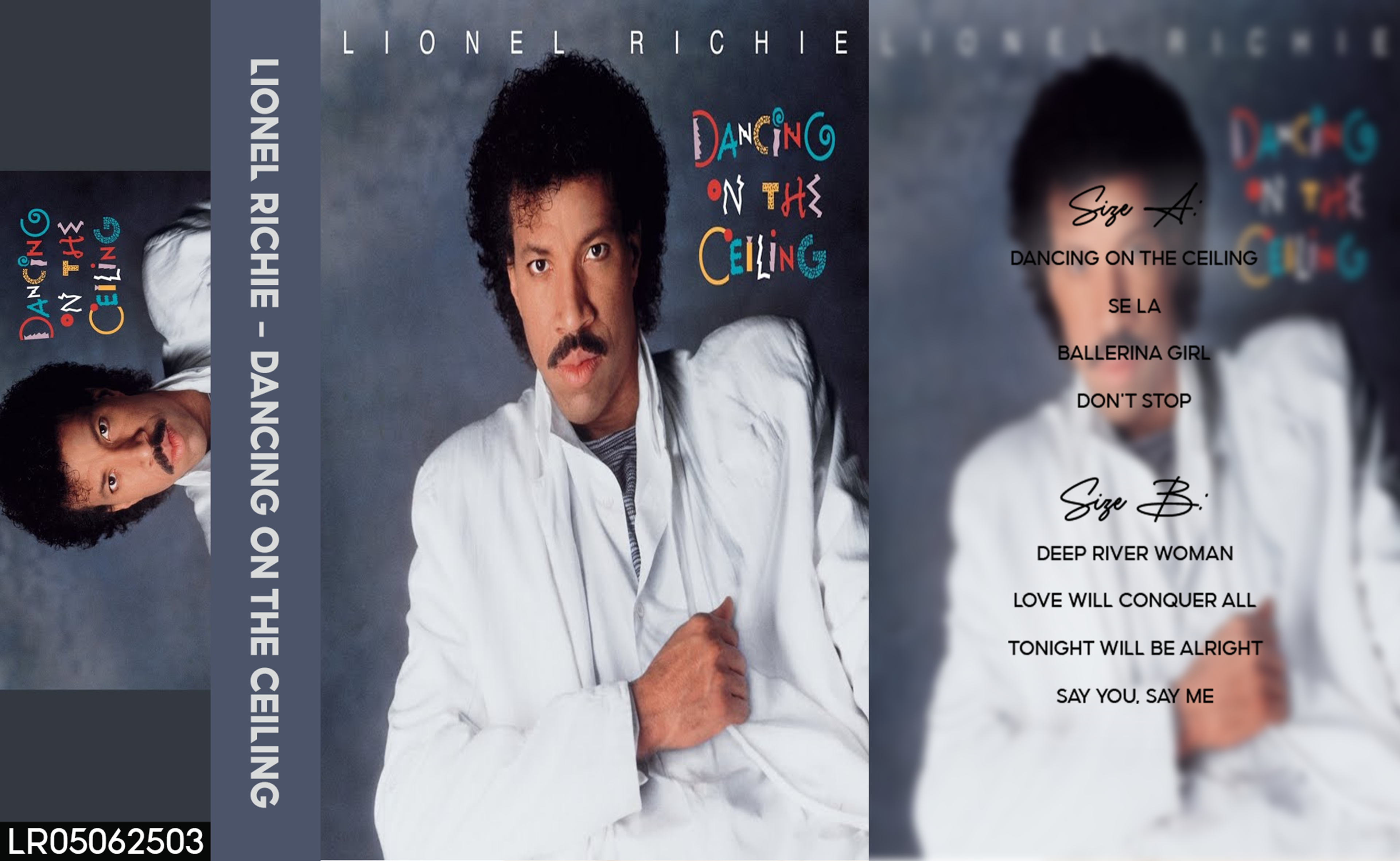 Lionel Richie – Dancing on the Ceiling Fanmade Analog Cassette Tape| Soul Pop R&B 80s Collectible