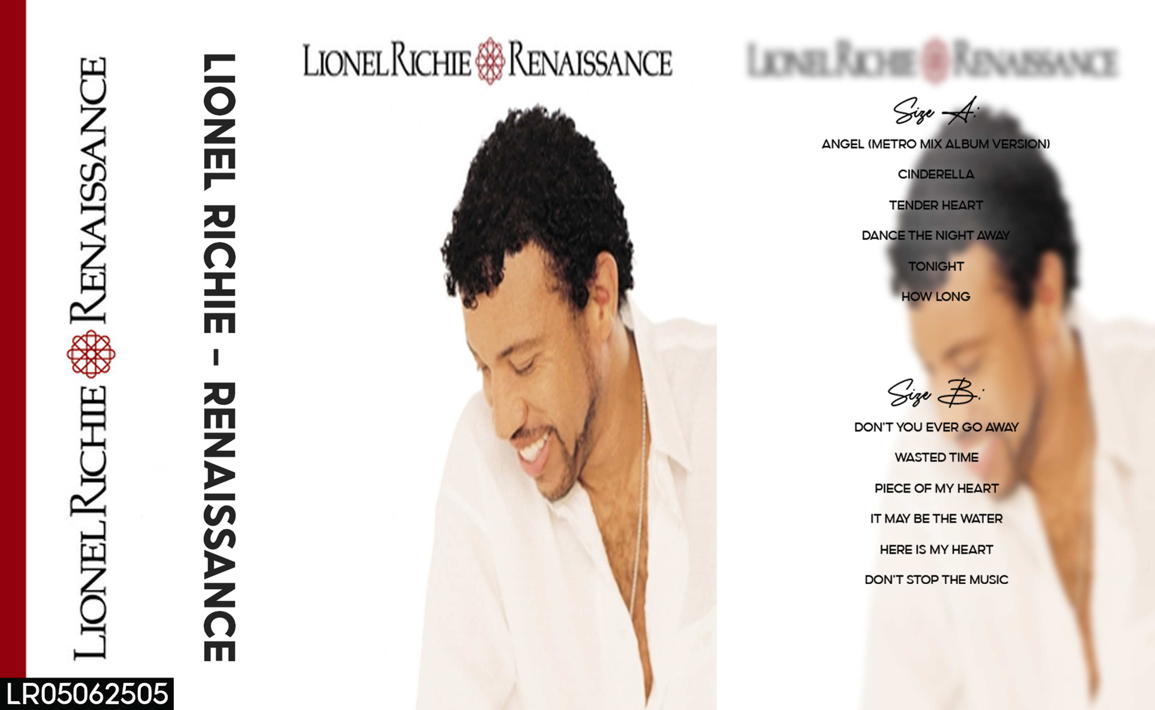 Lionel Richie – Renaissance Fanmade Analog Cassette Tape| Soul Pop R&B 2000s Collectible