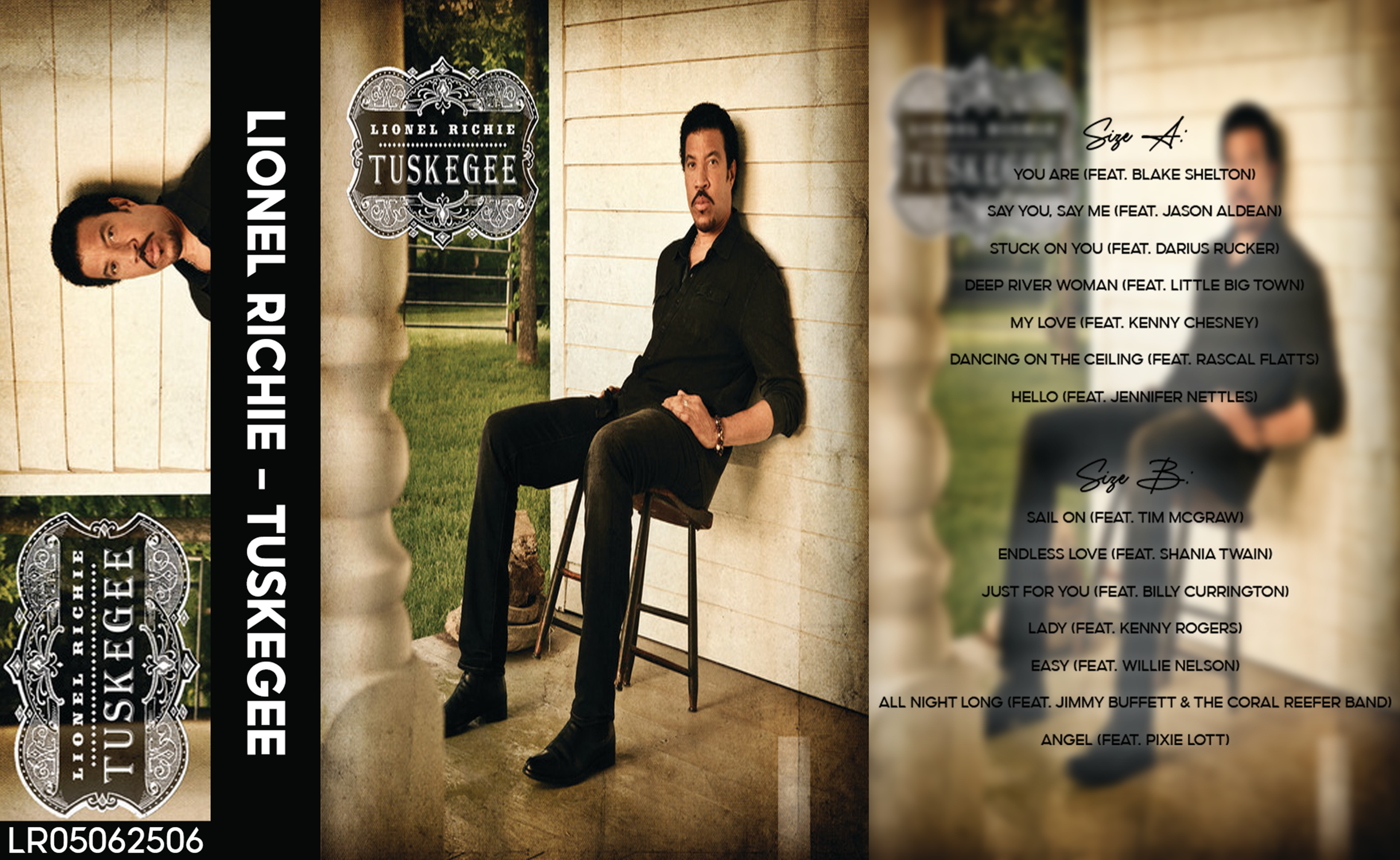 Lionel Richie – Tuskegee Fanmade Analog Cassette Tape| Country Soul R&B Collectible