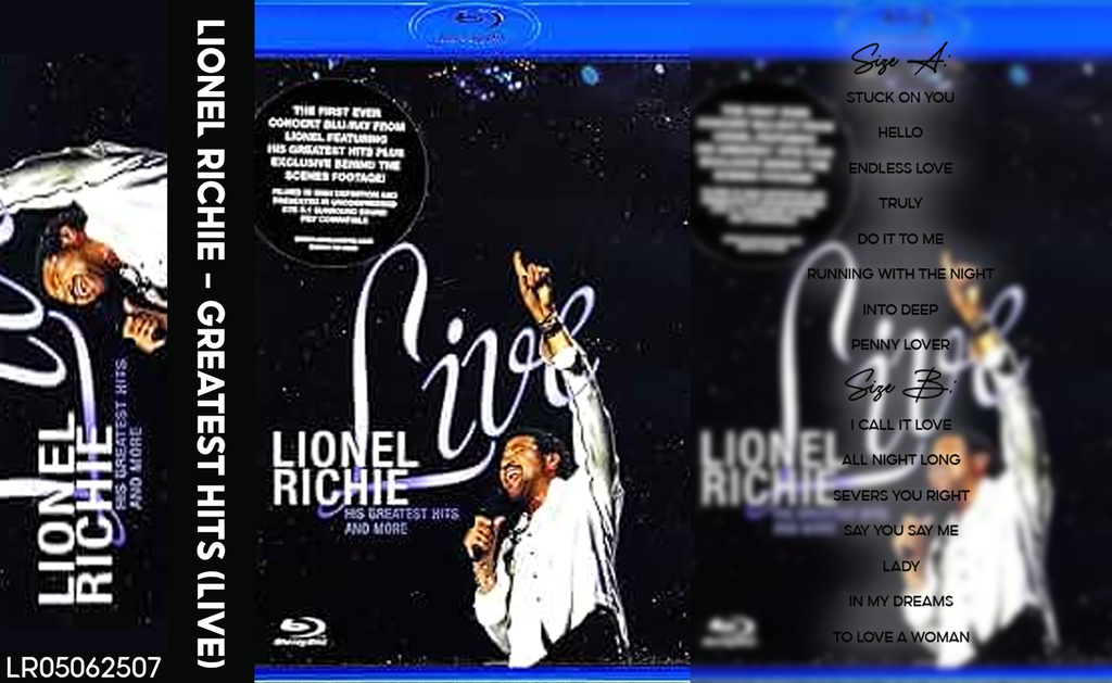 Lionel Richie – Live: His Greatest Hits and More Fanmade Analog Cassette Tape | Soul Pop R&B Live Collectible