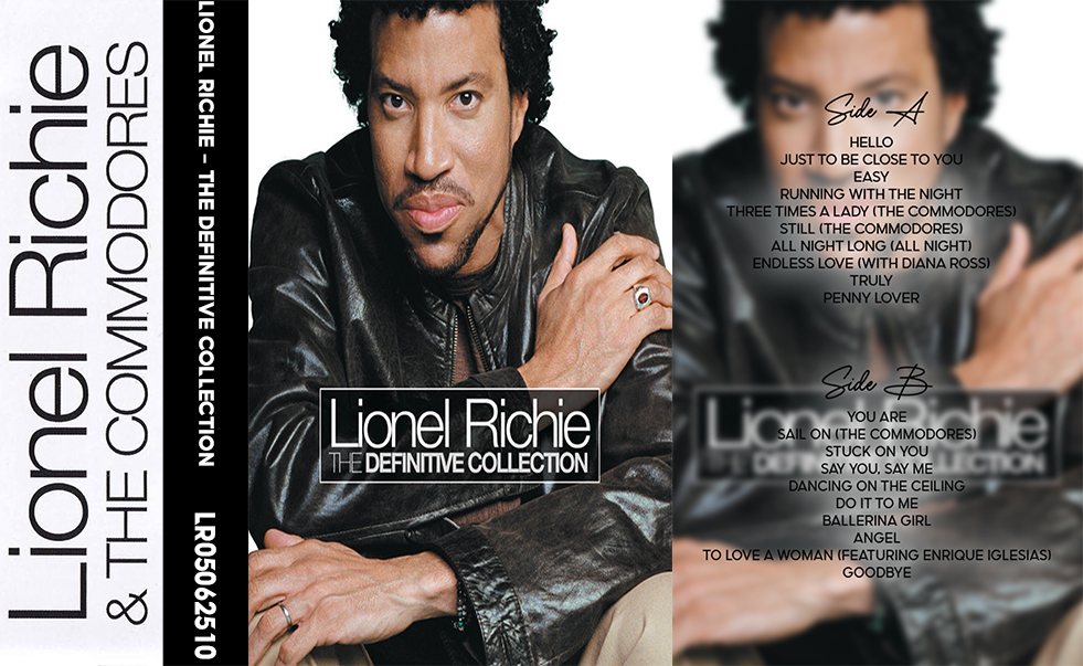 Lionel Richie – The Definitive Collection Fanmade Analog Cassette Tape | Soul Pop R&B Greatest Hits Collectible