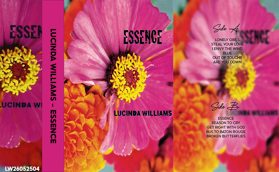 Lucinda Williams – Essence Fanmade Analog Cassette Tape | Americana Folk Rock Vintage Cassette Collectible