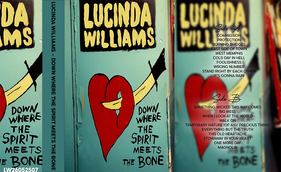 Lucinda Williams – Down Where the Spirit Meets the Bone Fanmade Analog Cassette Tape | Americana Folk Rock Vintage Cassette Collectible