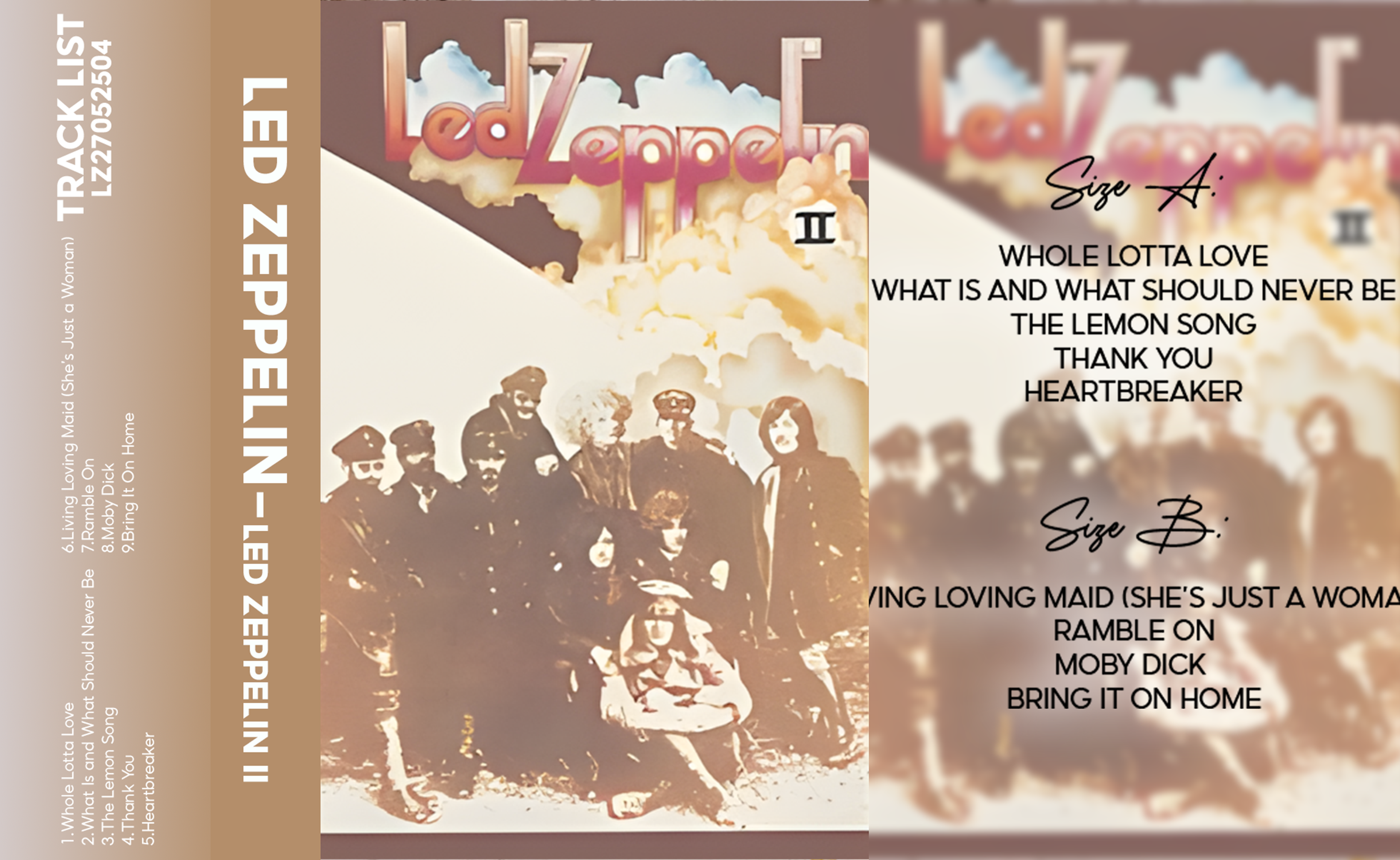Led Zeppelin – Led Zeppelin IV Fanmade Analog Cassette Tape | 1971 Classic Rock Album | Retro Cassette Collectible