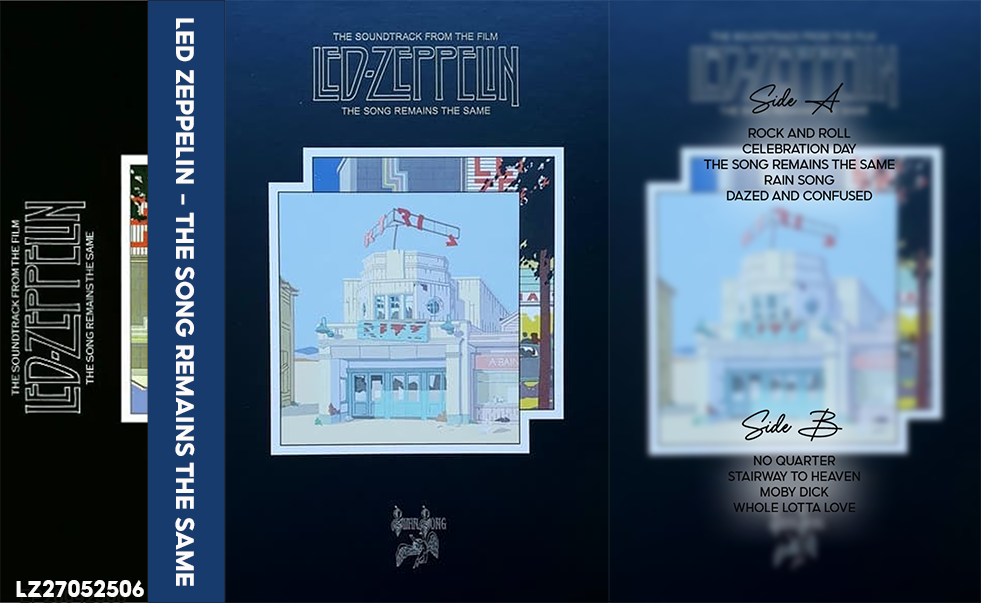 Led Zeppelin – The Song Remains the Same Fanmade Analog Cassette Tape | 1976 Classic Rock Live Album | Retro Cassette Collectible
