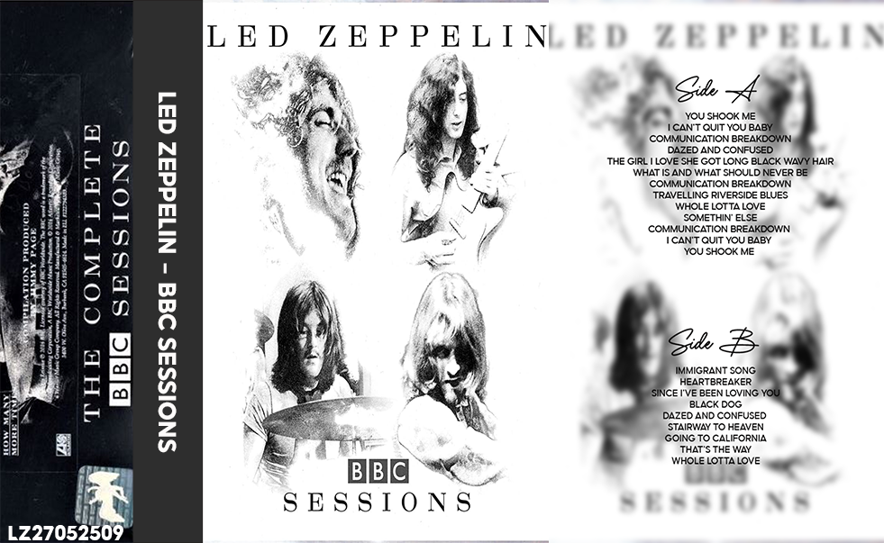 Led Zeppelin – BBC Sessions Fanmade Analog Cassette Tape | Classic Rock Radio Recordings | Retro Cassette Collectible