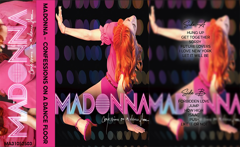 Madonna – Confessions on a Dance Floor Fanmade Analog Cassette Tape | Dance Pop Electronic Vintage Cassette Collectible