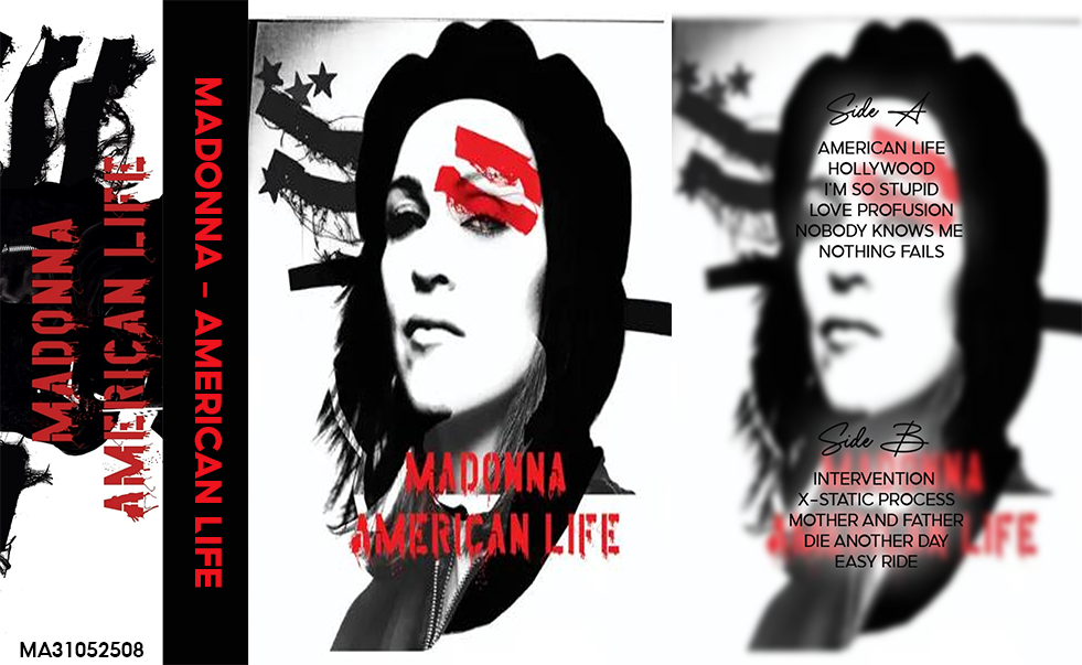 Madonna – American Life Fanmade Analog Cassette Tape | Pop Electronic Vintage Cassette Collectible