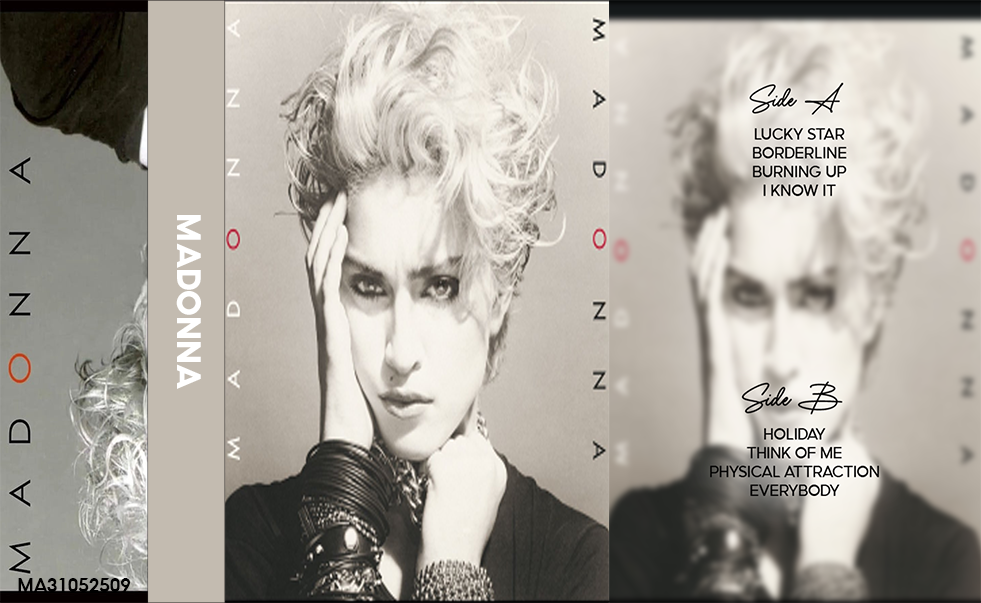 Madonna – Madonna (Debut) Fanmade Analog Cassette Tape | 80s Pop Dance Vintage Cassette Collectible