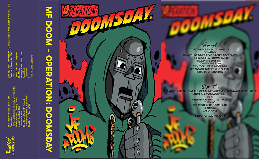 MF DOOM – Operation: Doomsday Fanmade Analog Cassette Tape | Underground Hip Hop Album Collectible | Alternative Rap Classic | Retro Music Gift