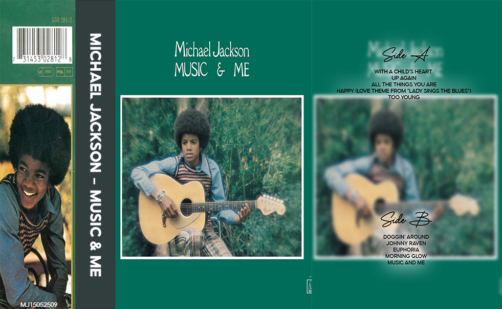 Michael Jackson – Music & Me Fanmade Analog Cassette Tape | Soul Pop Vintage Cassette Collectible