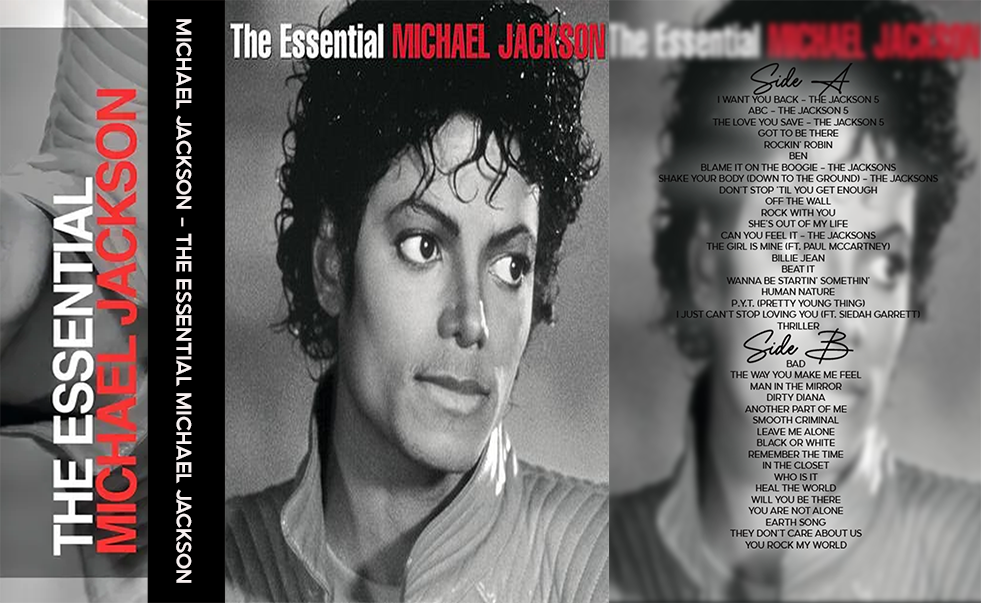 Michael Jackson – The Essential Michael Jackson Fanmade Analog Cassette Tape | Greatest Hits Pop Soul Vintage Cassette Collectible