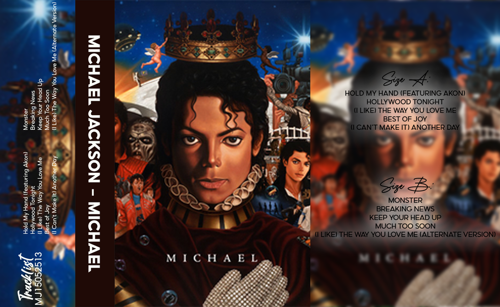 Michael Jackson – Michael Fanmade Analog Cassette Tape | Pop R&B Modern Era Vintage Cassette Collectible