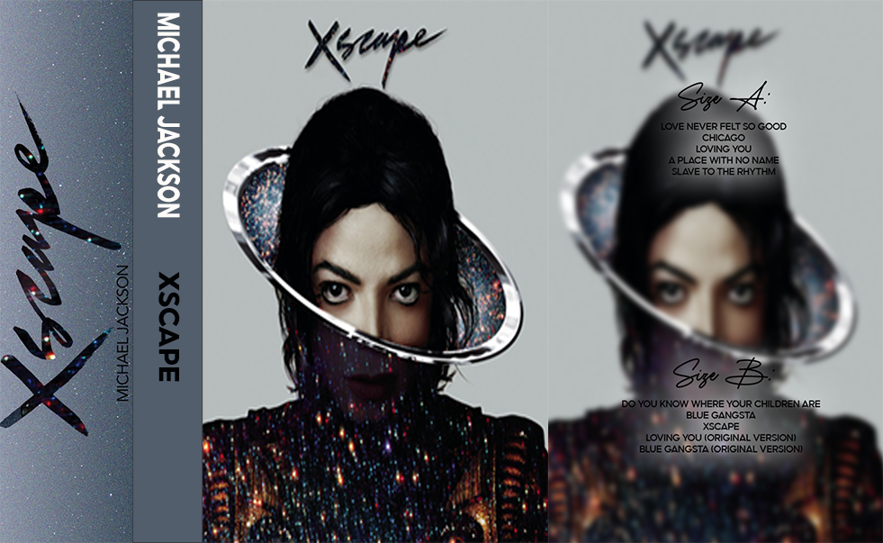 Michael Jackson – Xscape Fanmade Analog Cassette Tape | Modern Pop R&B Vintage Cassette Collectible