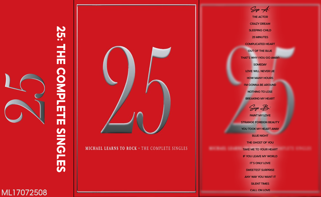 Michael Learns to Rock – 25: The Complete Singles Fanmade Analog Cassette Tape | Greatest Hits Singles Collection | Soft Rock Pop | Retro Music Gift