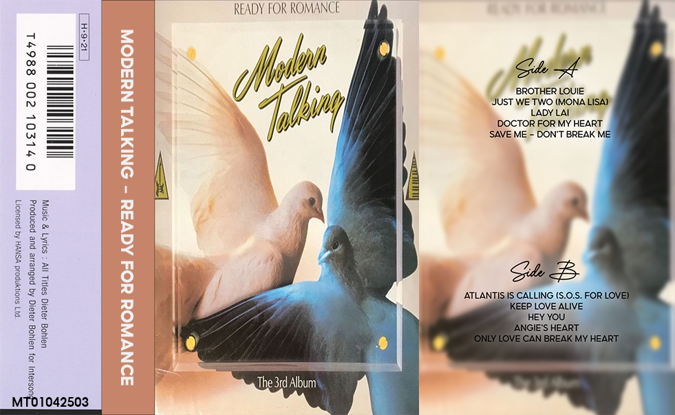 Modern Talking – Ready for Romance (1986) Fanmade Cassette Tape | Synth-pop / Eurodisco Analog Cassette | Retro Vintage Cassette Collector Edition