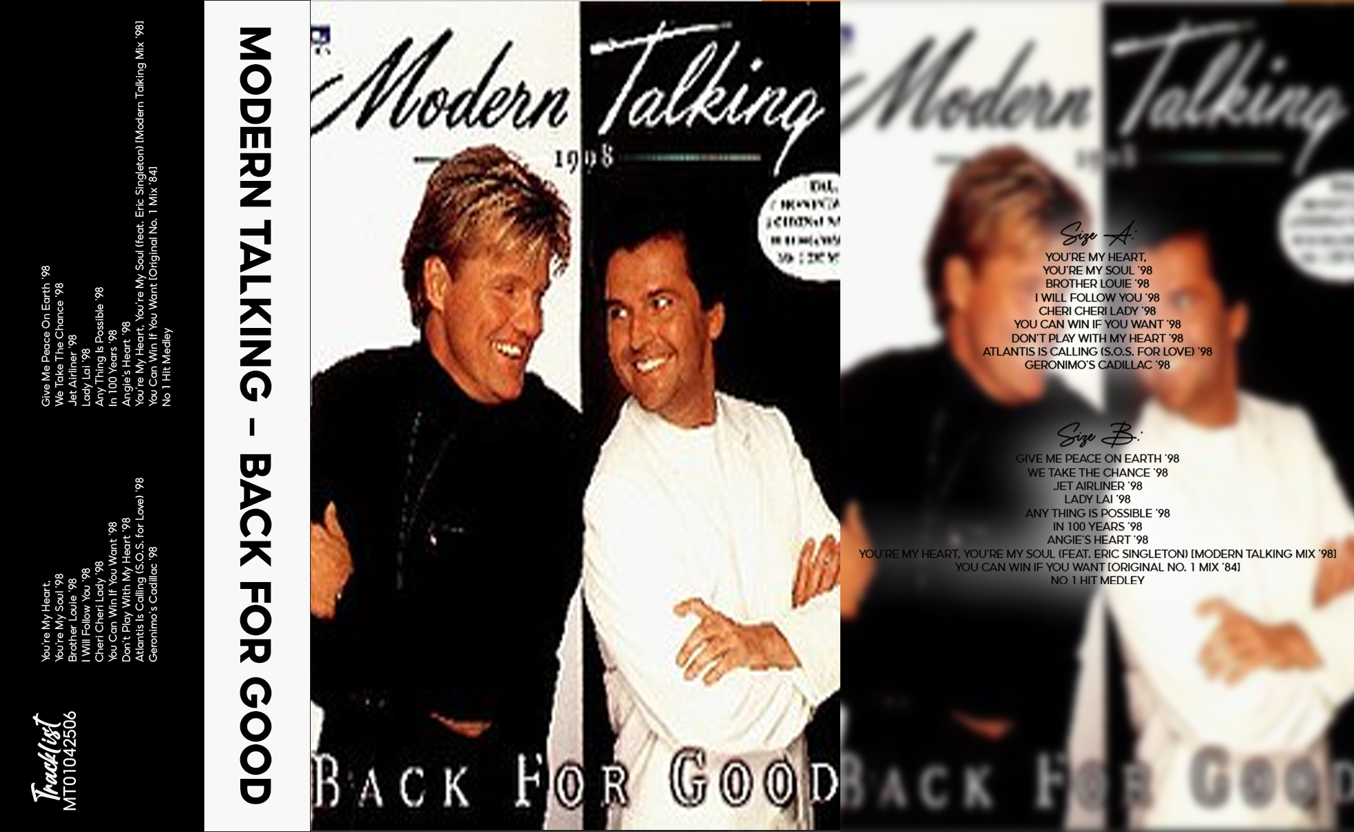 Modern Talking – Back for Good (1998) Fanmade Cassette Tape | Eurodance / Synth-pop Analog Cassette | Retro Vintage Cassette Collector Edition
