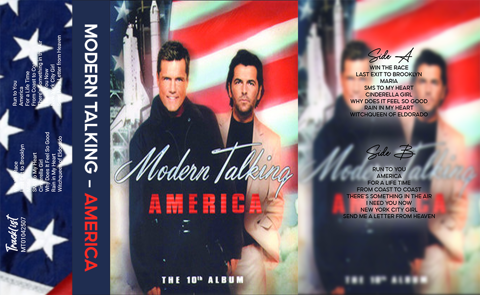 Modern Talking – America (2001) Fanmade Cassette Tape | Eurodance / Synth-pop Analog Cassette | Retro Vintage Cassette Collector Edition