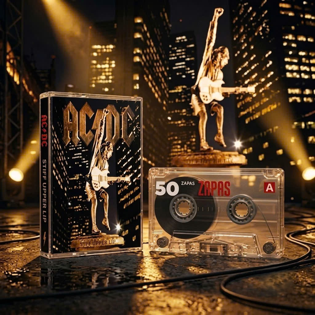 AC/DC Retro Cassettes Set | Classic Live & Modern Album Edition