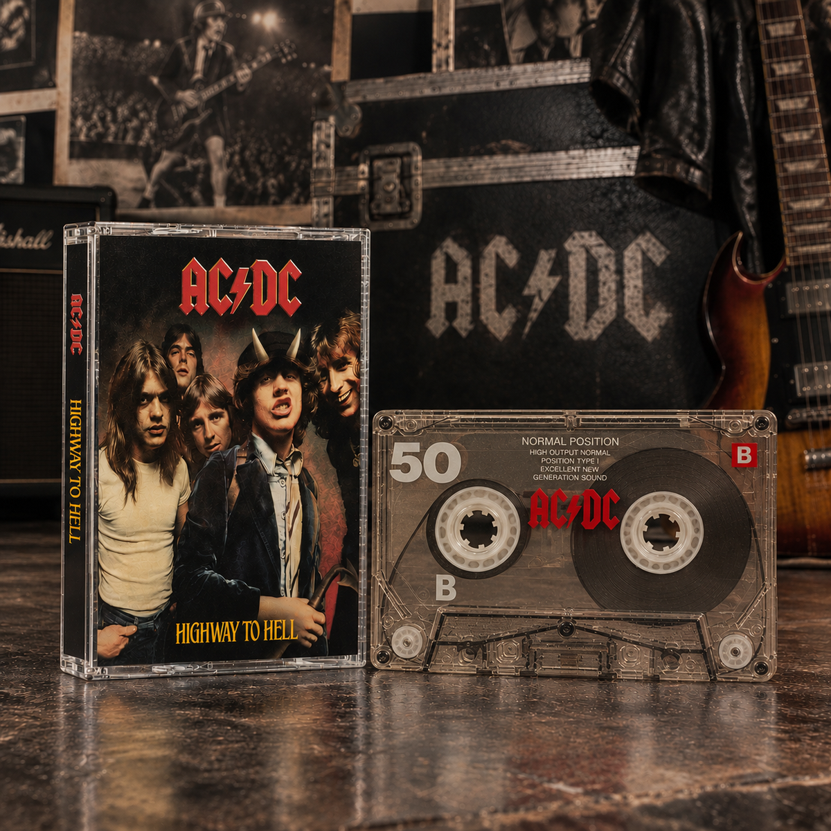 AC/DC Hard Rock Vintage Cassettes | Ultimate Classic Album Set